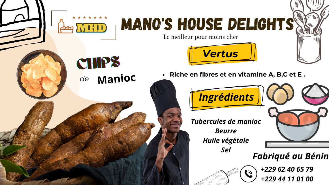 Etiquette pour chips de manioc